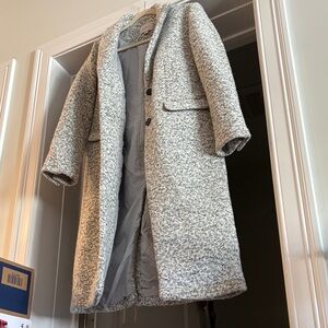 Loft Gray Long Wool Coat